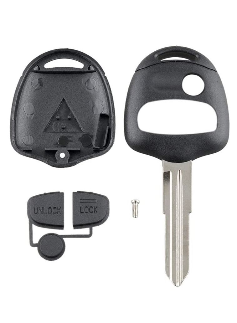 althiqahkey 3 Buttons Remote Key Shell Case  with Uncut Blade for Mitsubishi Lancer EVO Outlander Colt Mirage Replacement Protection Cover - Image 4