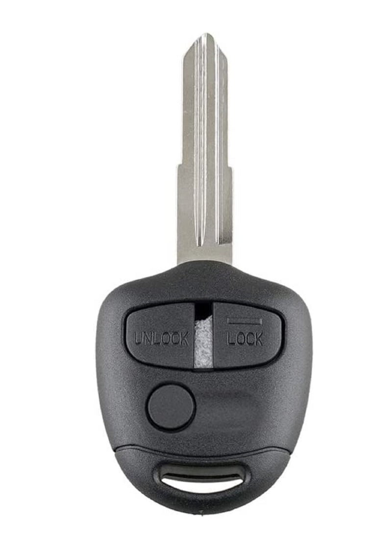althiqahkey 3 Buttons Remote Key Shell Case  with Uncut Blade for Mitsubishi Lancer EVO Outlander Colt Mirage Replacement Protection Cover - Image 1