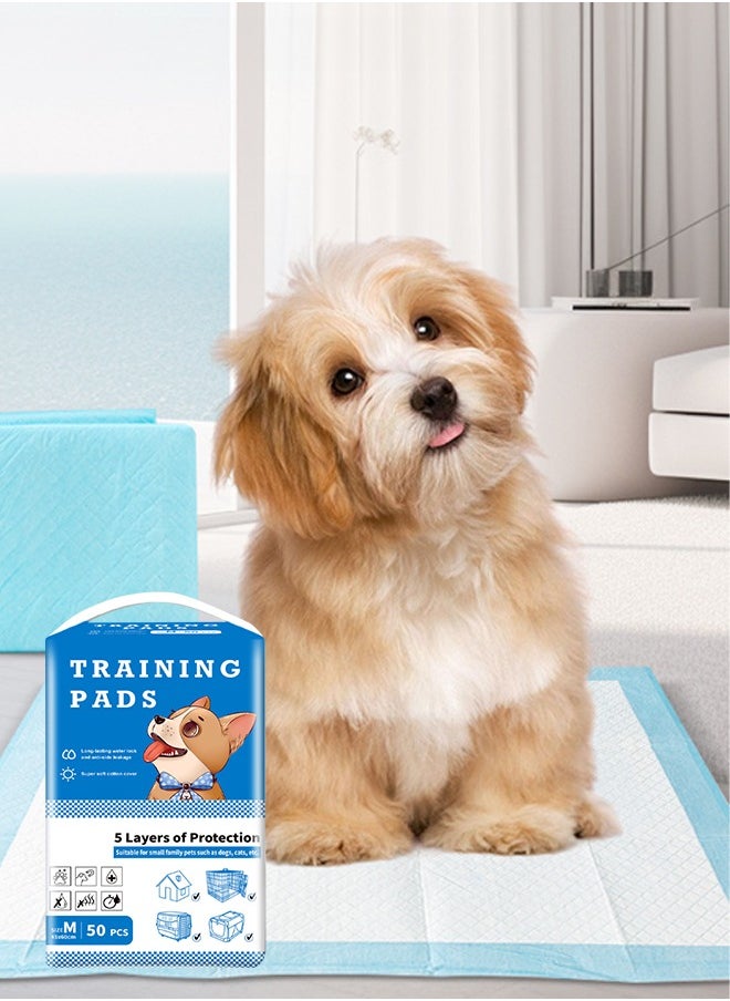 Occuwzz - Puppy Pads Pee Pads For Dogs Ultra Absorbent Potty Pads For Dogs Training Pads For Dogs(M 45*60/50 pieces) - Image 1