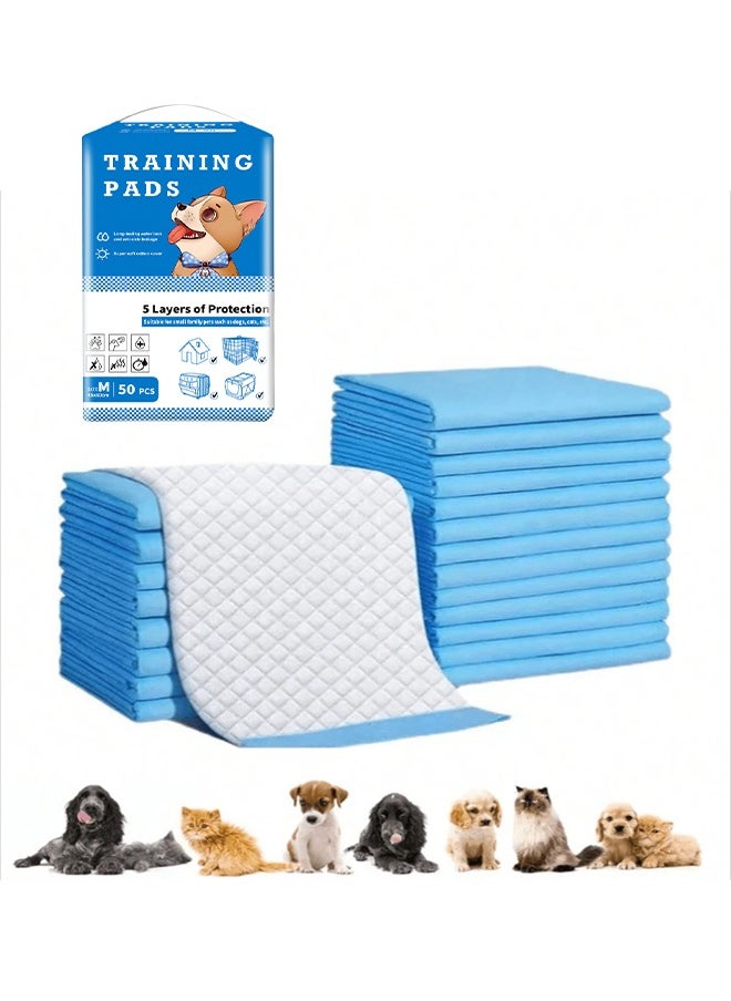 Occuwzz - Puppy Pads Pee Pads For Dogs Ultra Absorbent Potty Pads For Dogs Training Pads For Dogs(M 45*60/50 pieces) - Image 1