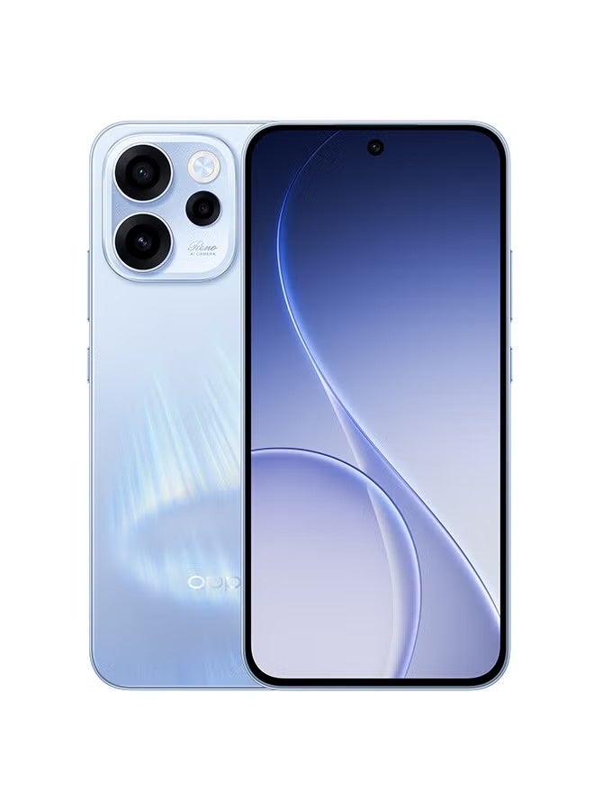 OPPO Reno15 F AI Phone Dual SIM 5G Aurora Blue 12GB RAM 256GB + Zentality E29 Earbuds + Zentality Powerbank 10k mAh  - Middle East Version - Image 2