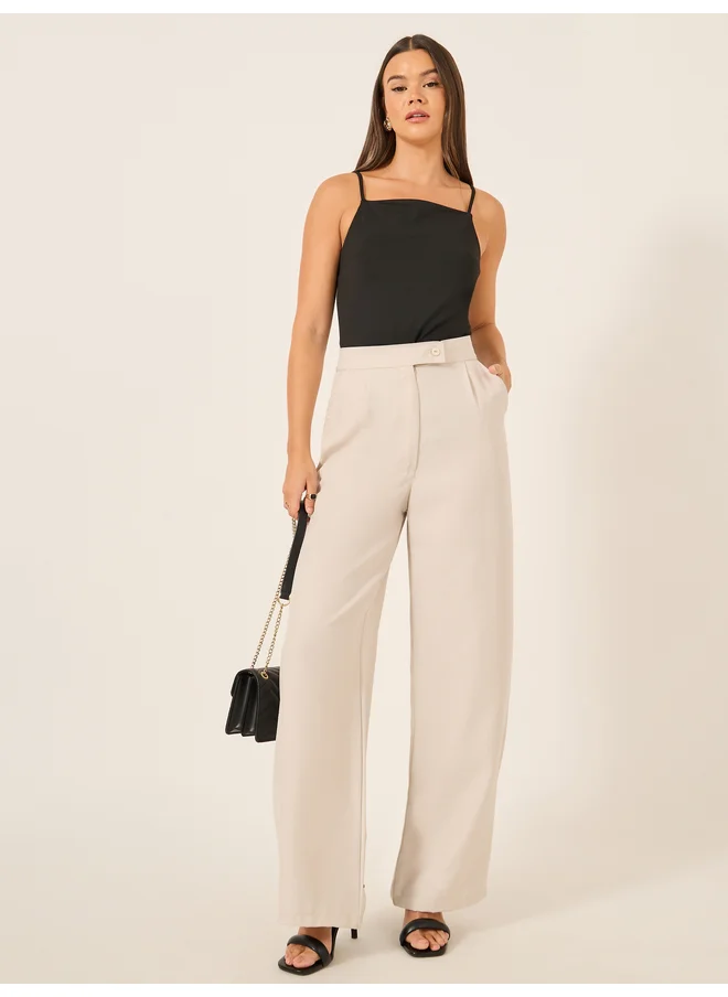 ستايلي Styli Solid Strappy Cami Top