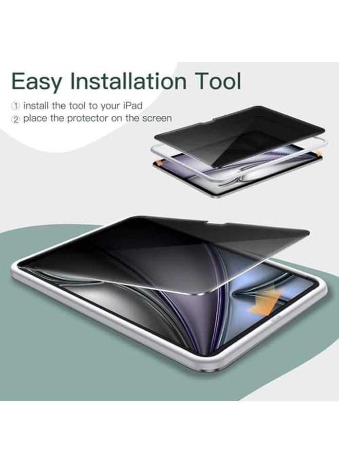Jetech Privacy Screen Protector For Ipad Air 13 Inch M2 2024 With Easy Installation Tool Anti Spy Tempered Glass Film 1 Pack - Image 3