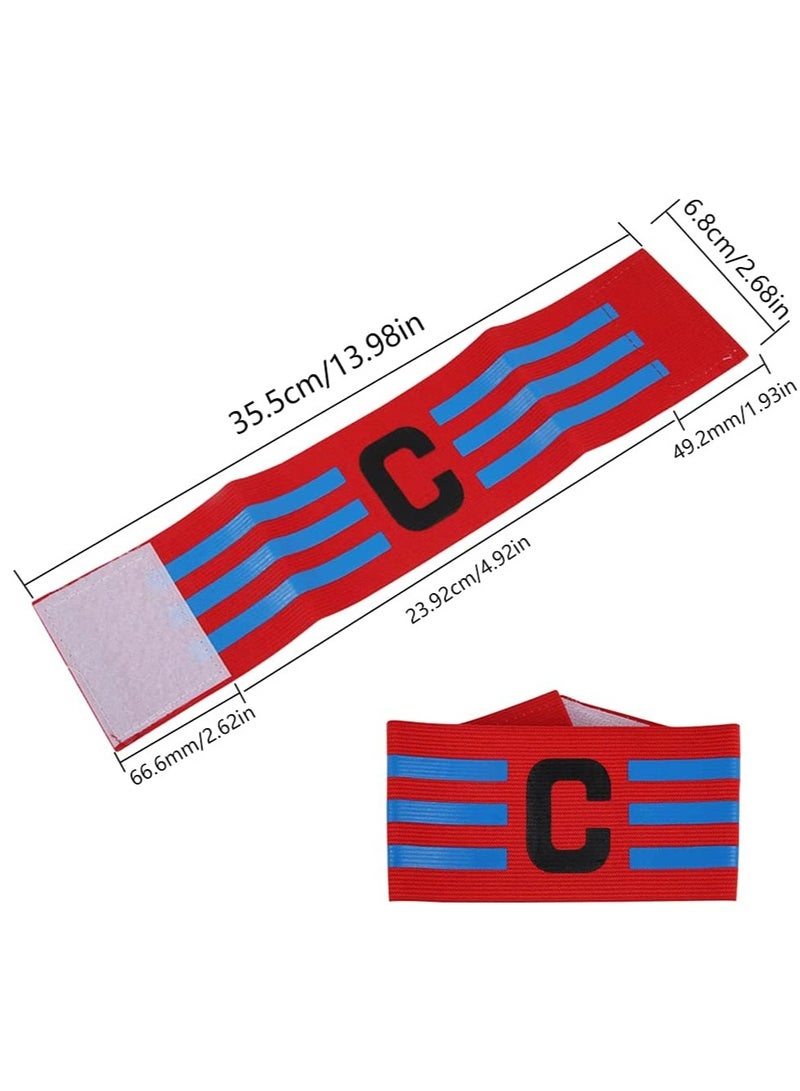 KASTWAVE 3 Pcs Captain's Armband Football Leader Armband Adjustable Size Elastic Player's Captain Armband for Football Hockey Rugby Netball - Image 2