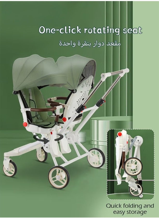 Baby & Toddler Double Stroller, Swivel Seat, Sturdy and Easy Fold Design, Double Stroller with Footboard and Sun Canopy - pzsku/Z76EE8CB59F920905C446Z/45/_/1737811229/c0196bec-c4f7-4569-8a4f-0f373cb5d9a6