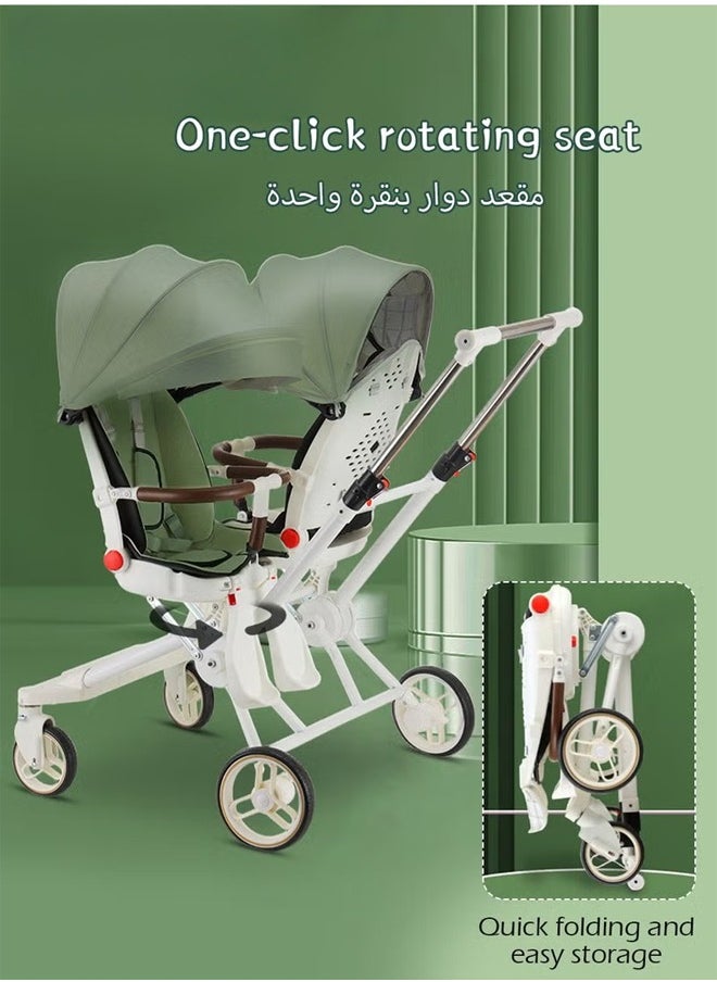 Cady One - Baby & Toddler Double Stroller, Swivel Seat, Sturdy and Easy Fold Design, Double Stroller with Footboard and Sun Canopy - Image 1