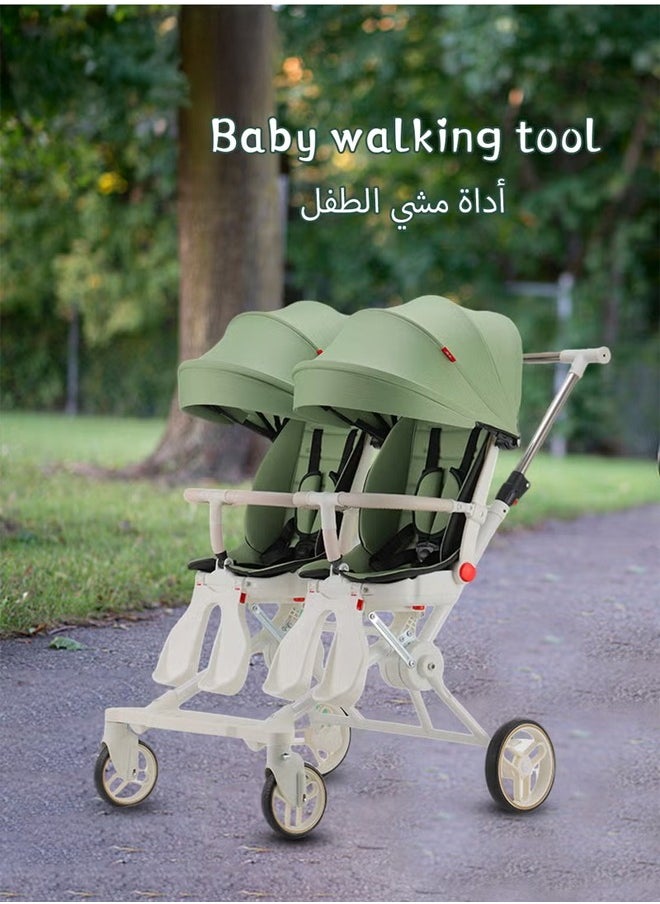 Baby & Toddler Double Stroller, Swivel Seat, Sturdy and Easy Fold Design, Double Stroller with Footboard and Sun Canopy - pzsku/Z76EE8CB59F920905C446Z/45/_/1737811238/51f42d90-afb3-4572-8494-b524d2de8bee