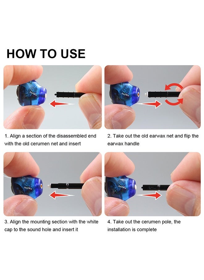 Tingoton - 40-PCS 1mm Hearing Aid Ear Wax Guard Filters Cleaning Tool Accessories Hearing Aid Wax Guard Filters for phonak, widex, and Resound Hear Clear Hearing aid Filters - Image 1