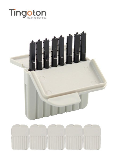 40-PCS 1mm Hearing Aid Ear Wax Guard Filters Cleaning Tool Accessories Hearing Aid Wax Guard Filters for phonak, widex, and Resound Hear Clear Hearing aid Filters