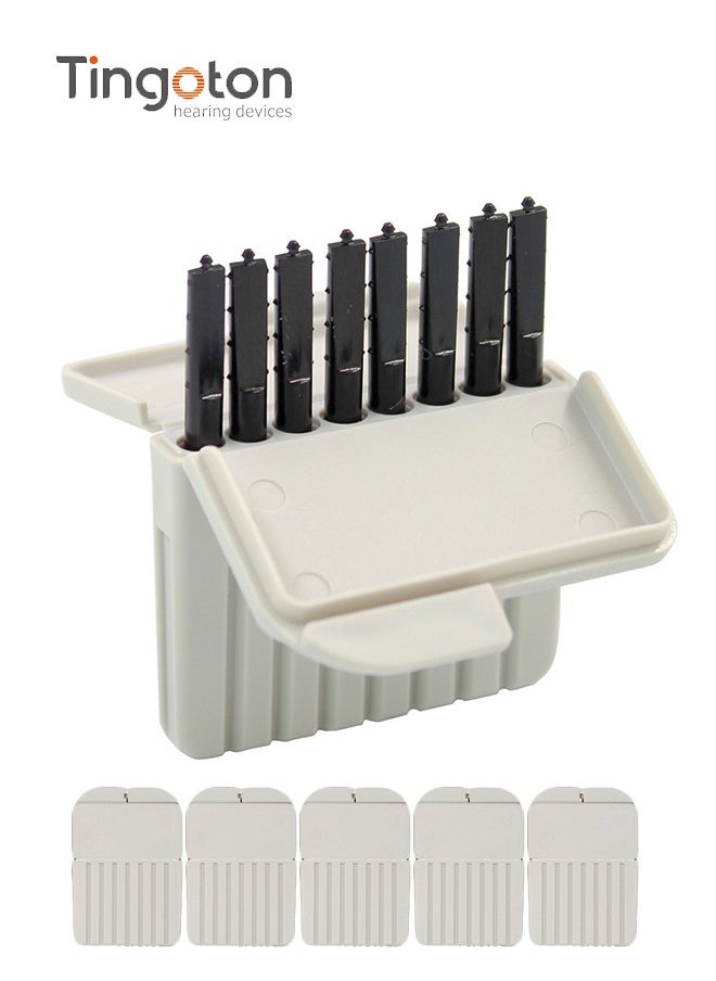 Tingoton - 40-PCS 1mm Hearing Aid Ear Wax Guard Filters Cleaning Tool Accessories Hearing Aid Wax Guard Filters for phonak, widex, and Resound Hear Clear Hearing aid Filters - Image 1