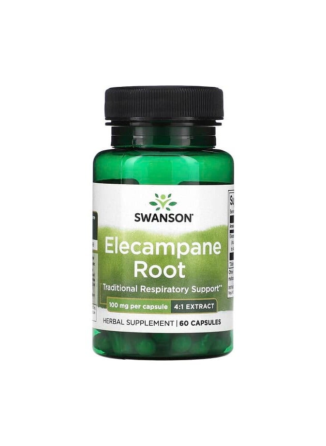 SWANSON Elecampane Root, 100 mg, 60 Capsules