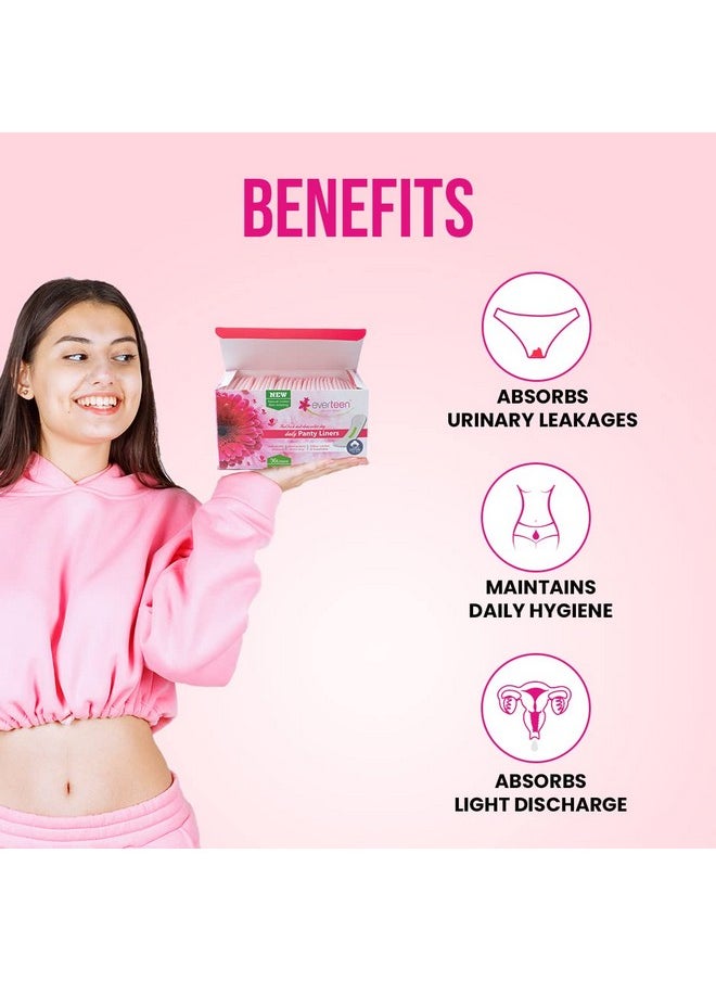 everteen - ® 100% Natural Cotton Daily Panty Liners (Box Of 30Pcs) Pantyliner (Pack Of 1) - Image 1