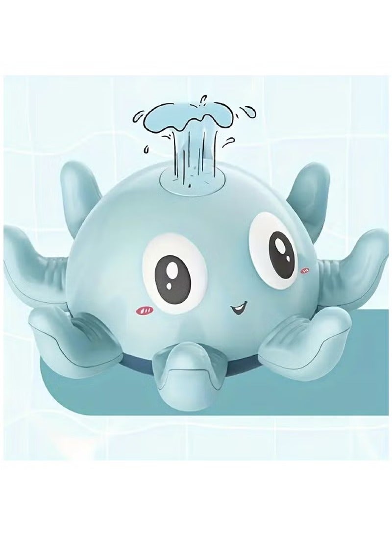 عربست ألعاب الاستحمام للأطفال الصغار، لعبة حوض استحمام الأطفال برذاذ الأخطبوط المضيء، ألعاب مائية للأطفال بالرشاشات الحثية للحمام، حوض السباحة، حوض الاستحمام (وردي) - Image 5