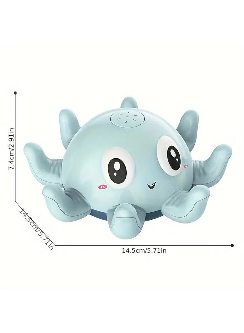 عربست ألعاب الاستحمام للأطفال الصغار، لعبة حوض استحمام الأطفال برذاذ الأخطبوط المضيء، ألعاب مائية للأطفال بالرشاشات الحثية للحمام، حوض السباحة، حوض الاستحمام (وردي) - Image 4