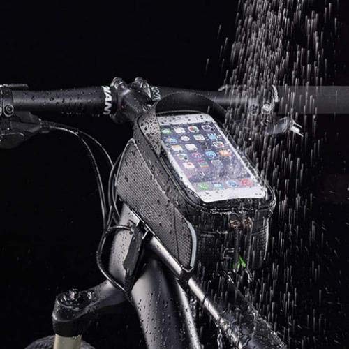 ZIGLY Bicycle Phone Front Frame Bag, Waterproof Bicycle Phone Mount Bag Phone Case Holder Cycling Top Tube Frame Bag - Image 2