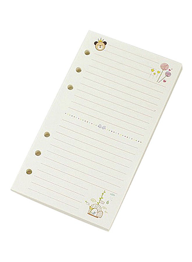 NIBEMINENT A6 Colorful Loose Leaf Notebook Cream - Image 2