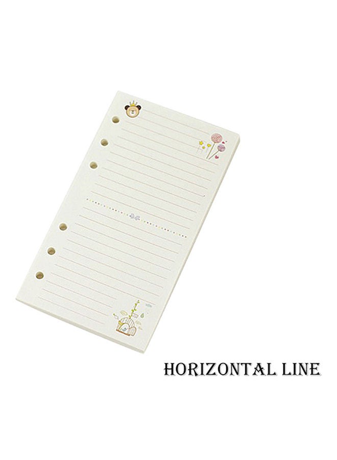 NIBEMINENT A6 Colorful Loose Leaf Notebook Cream - Image 4