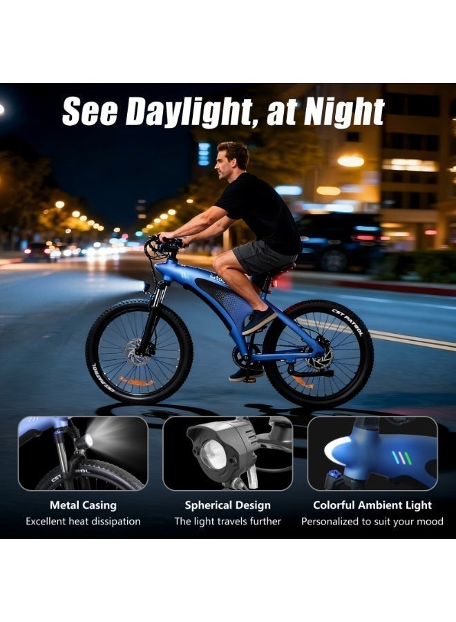 TOURII Q5 Electric Mountain Off-Road Bike, 650W, 48V 13Ah, 27.5 inch - Image 4