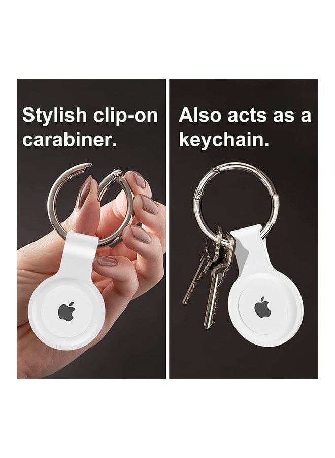 NIBEMINENT - Protective Cover For Apple AirTag White - Image 1