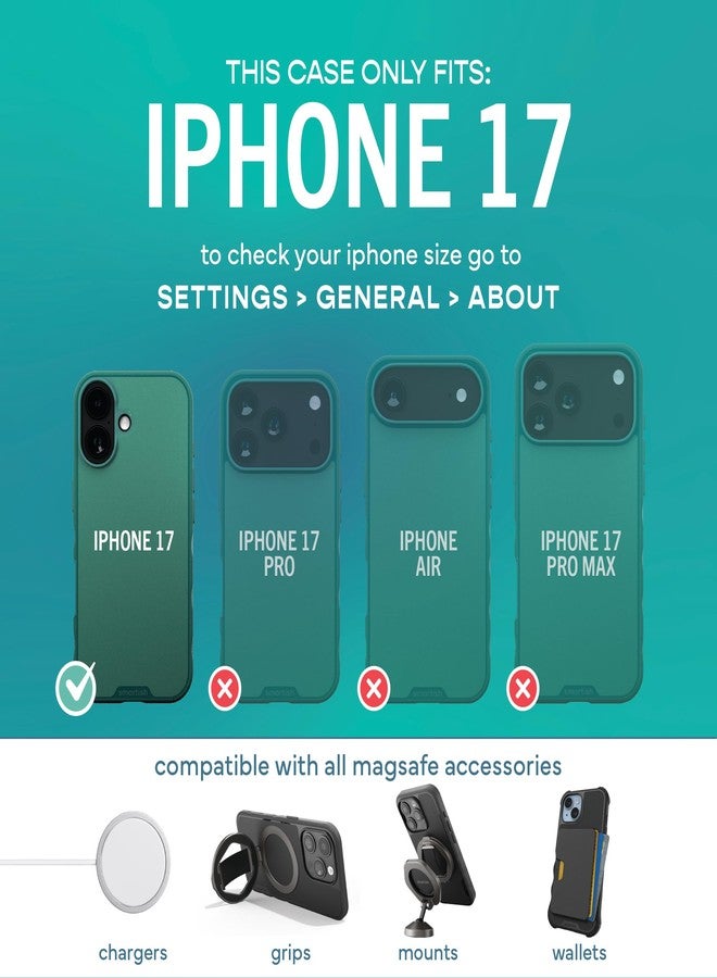 Smartish® iPhone 2025 MagSafe Case - Gripmunk Magnetic Slim Case [Lightweight + Protective] Thin Grip Cover with Microfiber Lining for Apple iPhone 2025 - So Jaded - Image 5