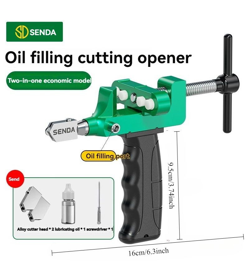 Multifunctional Tile Cutter Roller Tool Diamond Tip Push Cutter 03980101 - Image 3