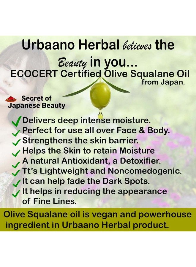 Urbaano herbal 10% Niacinamide Serum For Acne Mark & Blemishes With Zinc Pca Ecocert Olive Squalane & Rice Water For Men & Women 30Ml - Image 4