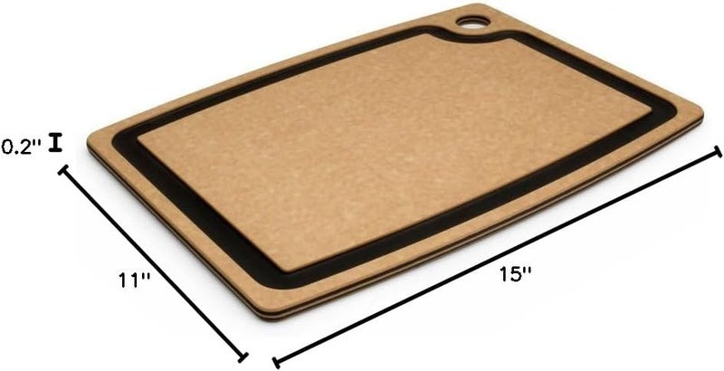 Epicurean Gourmet Series Cutting Board with Juice Groove 145Inch by 1125Inch NaturalSlate - Image 5