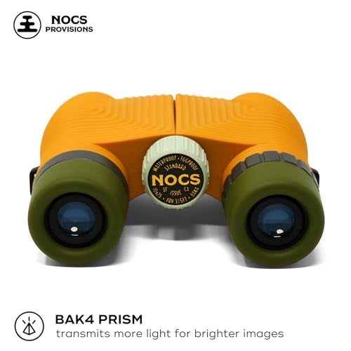 Nocs Provisions Standard Issue 10x25 Waterproof Binoculars, 10X Magnification, Bak4 Prism, Wide View Multi-Coated Lenses for Bird Watching, Hiking & Backpacking - Beeswax Yellow - Image 3