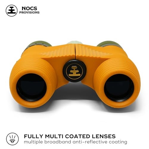 Nocs Provisions Standard Issue 10x25 Waterproof Binoculars, 10X Magnification, Bak4 Prism, Wide View Multi-Coated Lenses for Bird Watching, Hiking & Backpacking - Beeswax Yellow - Image 2