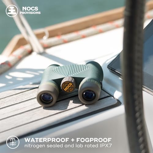 Nocs Provisions Standard Issue 10x25 Waterproof Binoculars, 10X Magnification, Bak4 Prism, Wide View Multi-Coated Lenses for Bird Watching, Hiking & Backpacking - Beeswax Yellow - Image 4