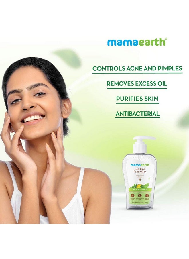 Mamaearth - Tea Tree Face Wash With Neem For Acne & Pimples - 250Ml - Image 1