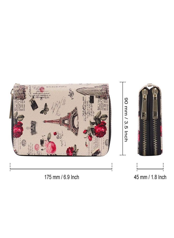 XEYOU Double Zipper Long Clutch Wallet Cellphone Wallet for Women with Removable Wristlet Strap for Credit Card, Cash, Coin, Bill - Image 2