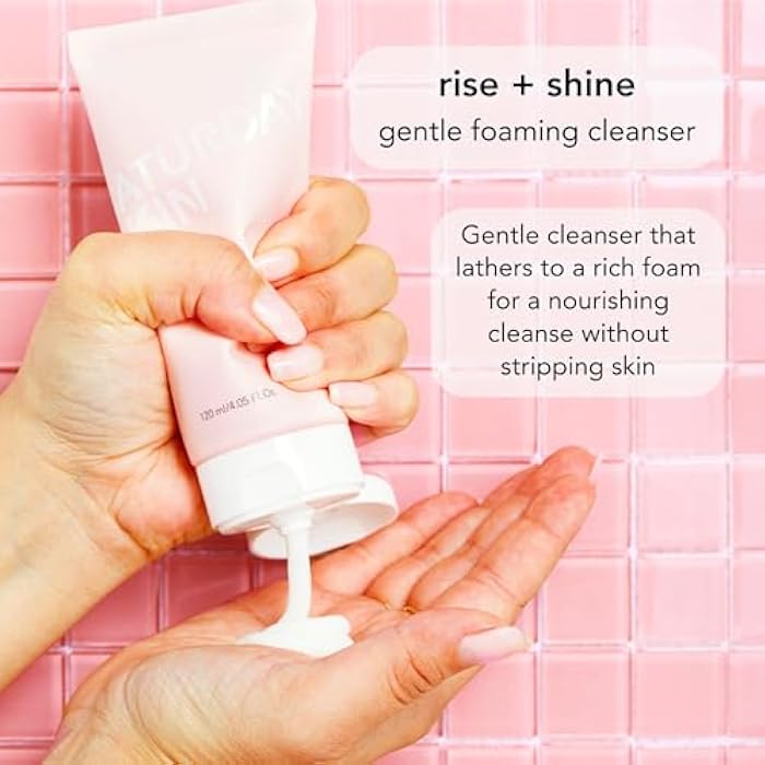 Saturday Skin Face Cleanser Hydrating Foam Cleanser Natural ingredients Anti-aging | Makeup Remover and Face Wash | Fragrance Free Ideal for Sensitive, Dry Skin Korean Skincare - Image 2