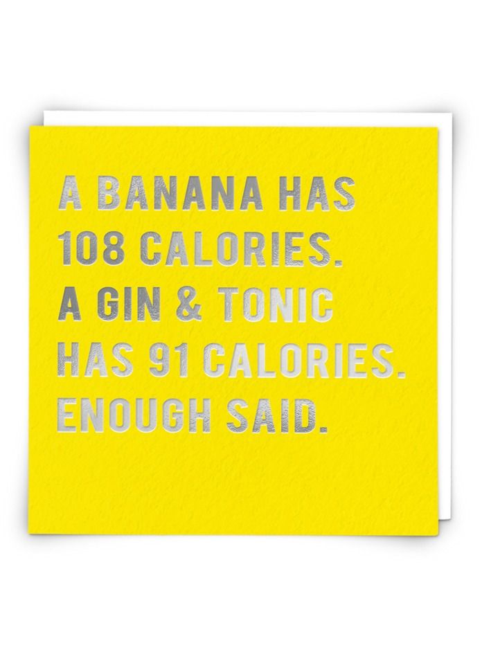Redback Cards Calories Joke Greeting Card