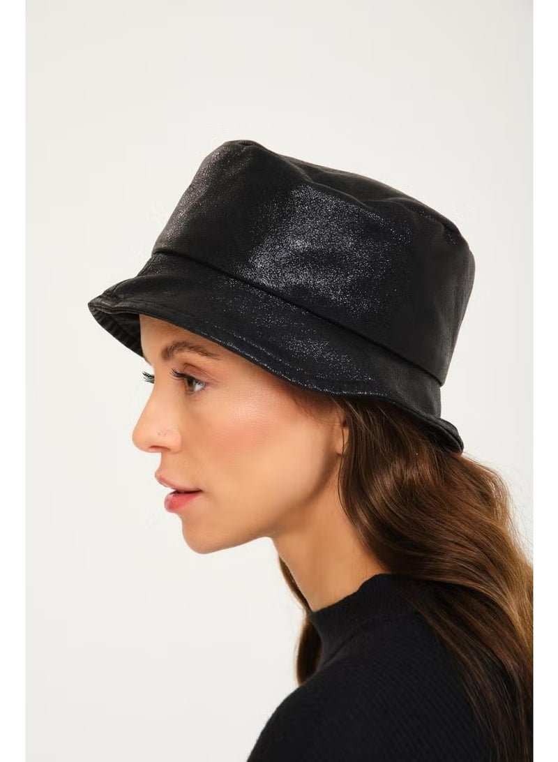 Bahels Special Design Metallic Black Bucket Hat - Image 3