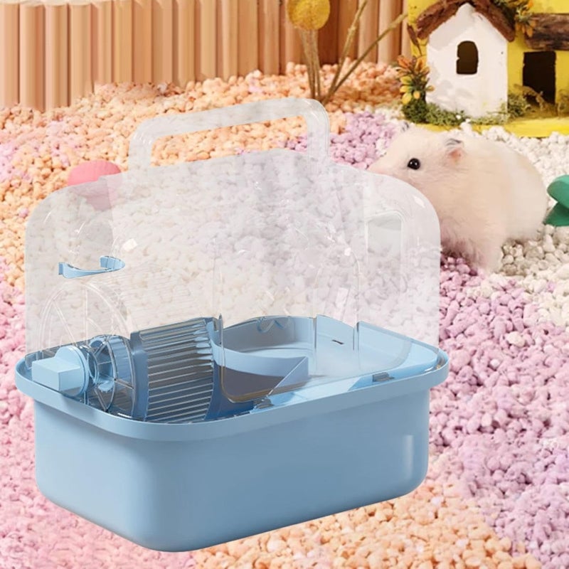 Hamster cage, golden bear luxury villa, acrylic transparent hamster special feeding box, cheap going out portable cage - Image 2