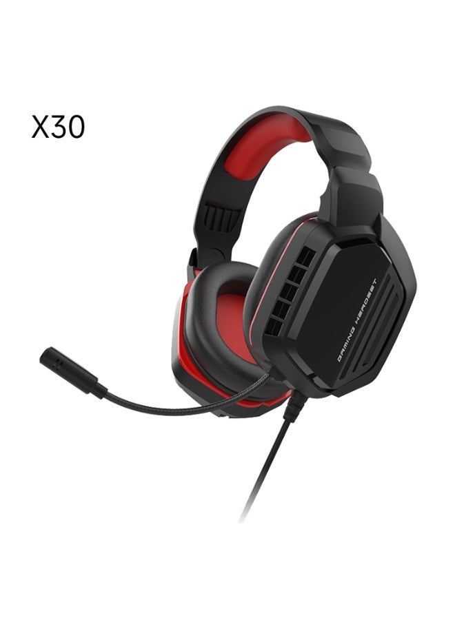 DUDAO X30-R 3.5MM GAME HEADPHONE RED - Image 1