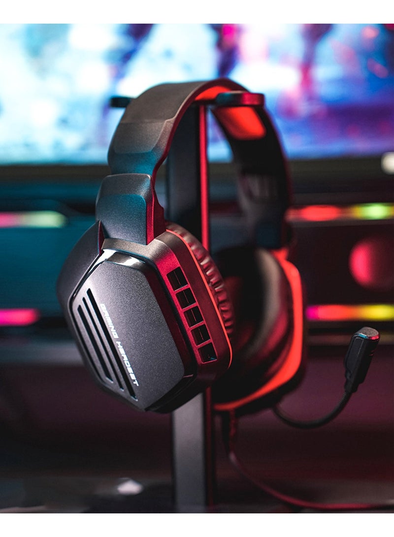 DUDAO X30-R 3.5MM GAME HEADPHONE RED - Image 4