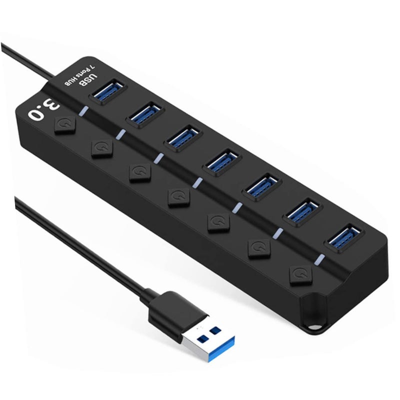 USB C Hub High Speed Data Transfer Led Indicator External Power Supply For Laptop - Image 2