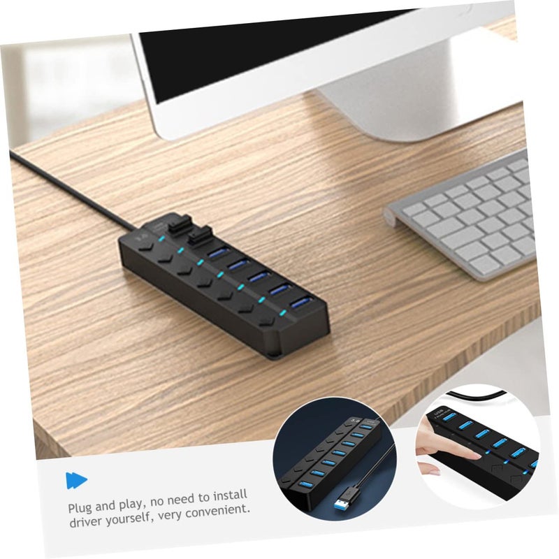 USB C Hub High Speed Data Transfer Led Indicator External Power Supply For Laptop - Image 4