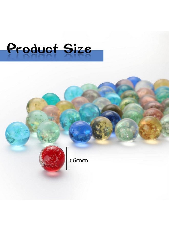سكايليتي 20 قطعة من الكرات الزجاجية المتوهجة في الظلام، كرات زجاجية مصنوعة يدويًا مزخرفة بألوان متعددة، ألعاب رياضية للمراهقين والبالغين (16 مم) - Image 2