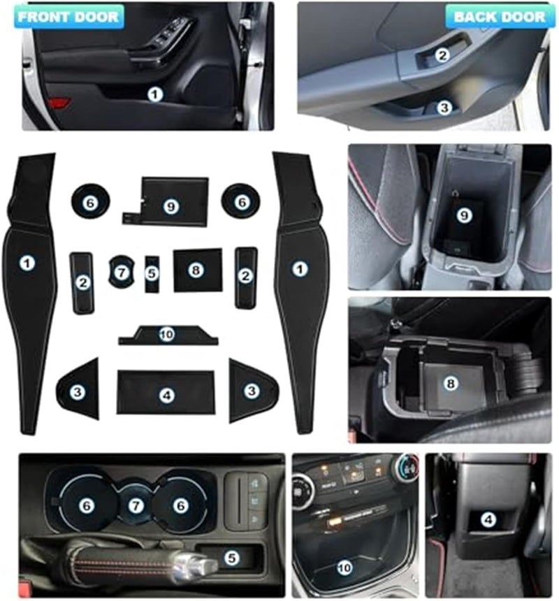 Wivplex Non-Slip Rubber Mats for Ford MK2 2020-2024 - Image 4