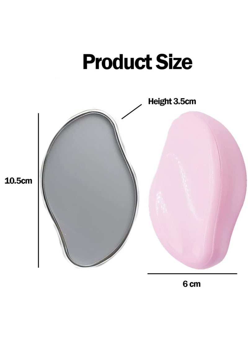 ELTRAZONE True Crystal Hair Eraser, Magic Hair Removal Eraser, Painless Crystal Hair Remover Tools, Soft Smooth Skin Fast & Easy Crystal Hair Removal for Men and Women (PINK) - Image 5