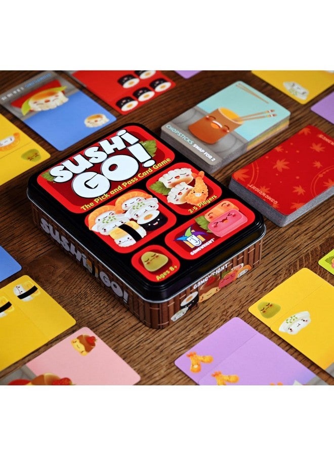 غايمرايت Sushi Go - لعبة البطاقات العائلية Pick and Pass من Gamewright ، رائعة ل 2-5 لاعبين تتراوح أعمارهم بين 8 سنوات وما فوق - Image 4