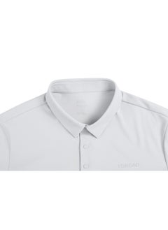 TOREAD TOREAD Men's Performance Polo Shirt - Spring/Summer UV Protection Tee Mountain Shadow Gray  - Image 3