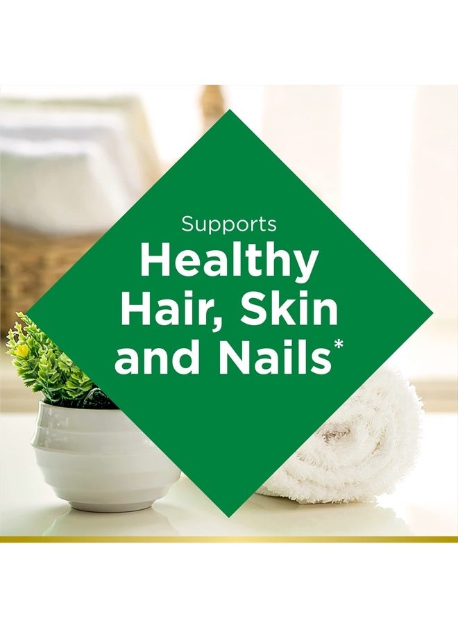 NATURE'S BOUNTY - Biotin, Supports Healthy Hair, Skin and Nails, 10,000 mcg, Rapid Release Softgels, 180 Ct - Image 1