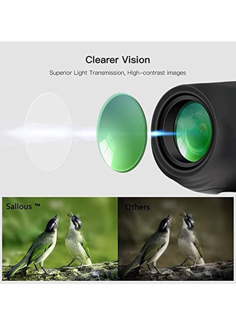 Generic - 10X25 Small Compact Lightweight Binoculars For Adults Kids Bird Watching Traveling Hiking Wildlife Watching Clear View Easy To Focus Pocket Folding Binoculars For Opera - Image 1