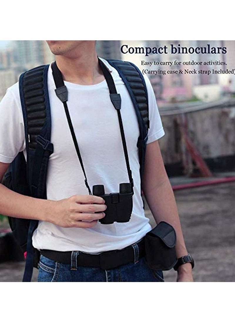Generic - 10X25 Small Compact Lightweight Binoculars For Adults Kids Bird Watching Traveling Hiking Wildlife Watching Clear View Easy To Focus Pocket Folding Binoculars For Opera - Image 1