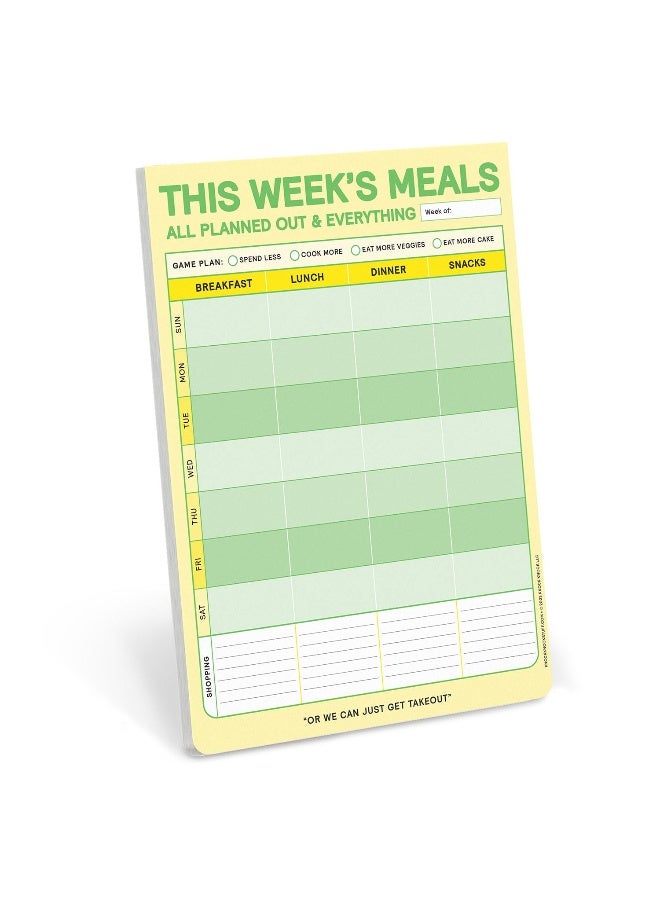 Knock Knock This Week's Meals Big & Sticky Notepads  - Image 1