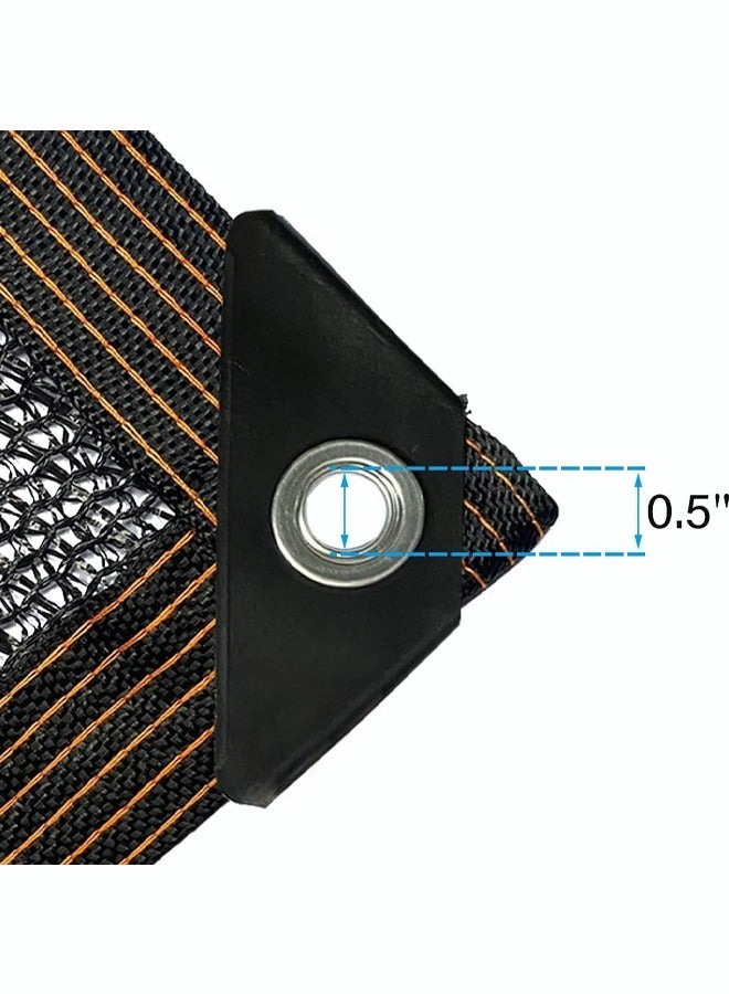 Generic Black Shade Cloth Durable Mesh Tarp with Grommets Resistant Garden Sun Shade Netting Shading Antifreezing for Pergola Greenhouse Plants Growing Chicken Coop - Image 5